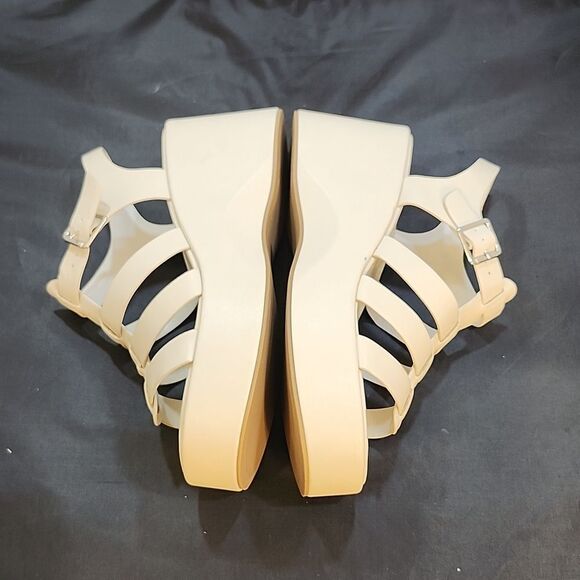 BRAND NEW SODA KARBIE-S WEDGE OPEN TOE MULTI-STRAP PLATFORM SANDALS G1 - Picture 6 of 16